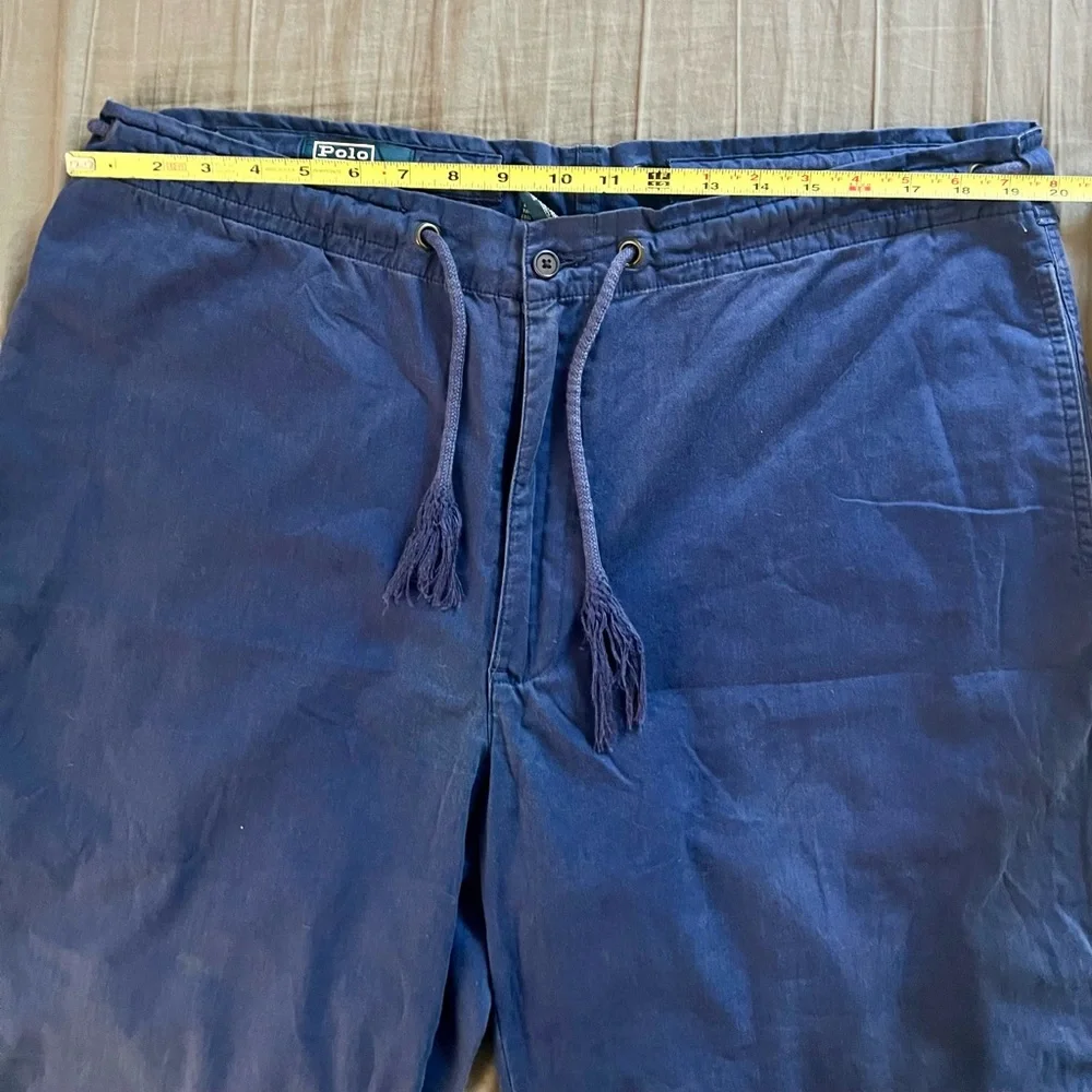 Ralph Lauren Indigo Navy Blue Nautical Beach Pants - Picture 4 of 5